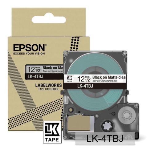 Epson etiketten zwart / transparant (C53S672065 / LK4TBJ)
