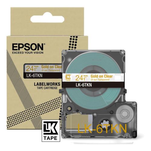 Epson etiketten transparant/goud (C53S672098 / LK6TKN)