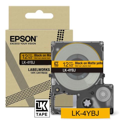 Epson etiketten zwart / geel (C53S672074 / LK4YBJ)