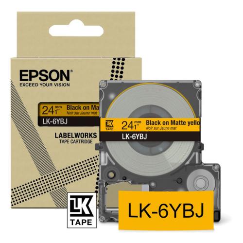 Epson etiketten zwart / geel (C53S672076 / LK6YBJ)
