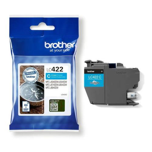 Brother inktcartridge cyaan (LC422C)