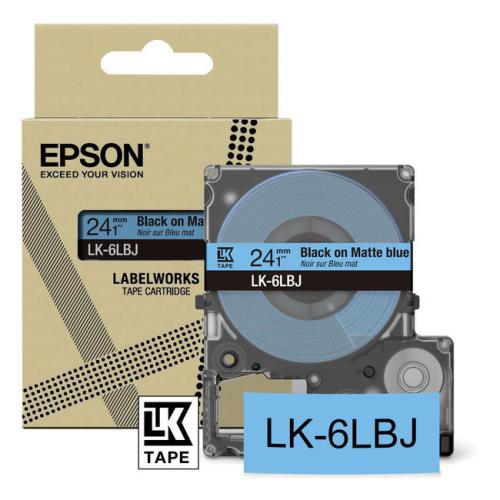Epson etiketten zwart / blauw (C53S672082 / LK6LBJ)
