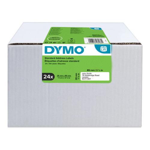 Dymo etiketten wit (13188 / S0722360)