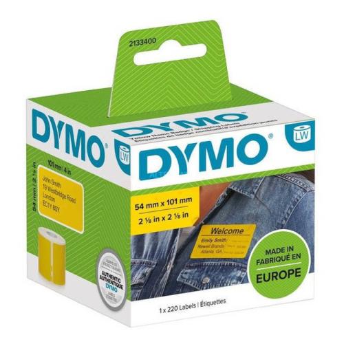 Dymo etiketten geel (2133400)