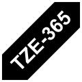Brother tape wit op zwart (TZE365), 36mm, gelamineerd