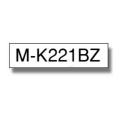 Brother tape zwart op wit (MK221BZ), 9mm, non laminated