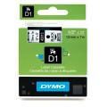 Dymo etiketten zwart op wit (45013 / S0720530), 12mm, gelamineerd