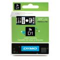 Dymo etiketten wit op zwart (45811 / S0720910), 19mm, gelamineerd