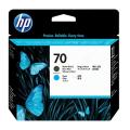 HP printkop zwart mat / cyaan (C9404A / 70)