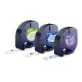 Dymo etiketten geel / zilver / wit (91241 / S0721800)