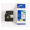Brother tape zwart op wit (TZE261), 36mm, gelamineerd