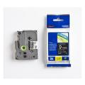 Brother tape wit op zwart (TZE325), 9mm, gelamineerd