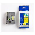 Brother tape zwart op geel (TZE651), 24mm, gelamineerd
