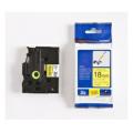 Brother tape zwart op geel (TZEFX641), 18mm, flexible laminated