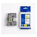 Brother tape zwart op wit (TZES211), 6mm, gelamineerd