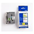 Brother tape zwart op wit (TZES251), 24mm, gelamineerd