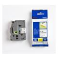 Brother tape zwart op wit (TZES241), 18mm, gelamineerd