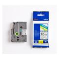 Brother tape zwart op transparant (TZE131S), 12mm, gelamineerd