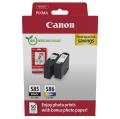 Canon Cartridge / fotopapier zwart / kleur (6205C004 / PG585CL586) (Dual-Pack, multipack)